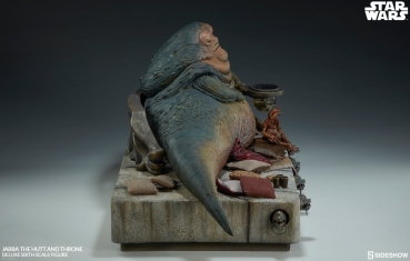 Star Wars Episode VI Actionfigur 1/6 Jabba the Hutt & Throne Deluxe 34 cm