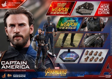 Avengers Infinity War Movie Masterpiece Actionfigur 1/6 Captain America Movie Promo Edition 31 cm