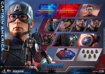 HOT TOYS | Avengers: Endgame Movie Masterpiece Actionfigur 1/6 Captain America 31 cm