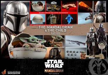 |HOT TOYS - Star Wars The Mandalorian Actionfiguren Doppelpack 1/6 The Mandalorian & The Child Deluxe