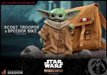 |HOT TOYS - Star Wars - The Mandalorian - Scout Trooper & Speeder Bike