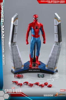 HOT TOYS Spider-Man mit Spider Armor MK IV Suit