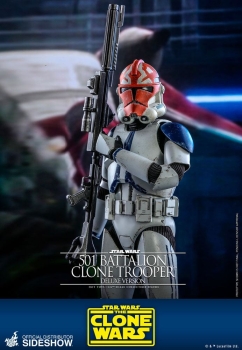 |HOT TOYS - Star Wars The Clone Wars - 501st Battalion Clone Trooper (Deluxe)