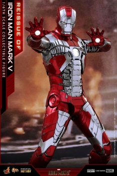 |HOT TOYS - Iron Man 2  Iron Man Mark V - DIECAST - REISSUE