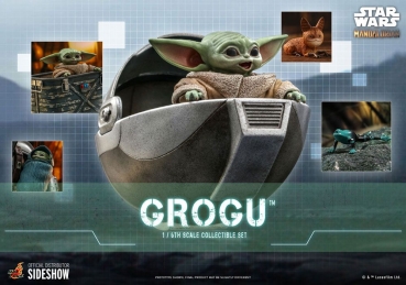 |HOT TOYS -  The Mandalorian - Grogu 3er-Set - Collectible Set
