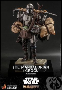 |HOT TOYS - Star Wars - The Mandalorian - The Mandalorian & Grogu Deluxe Version