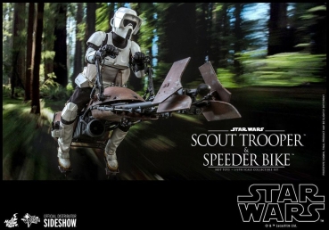 |HOT TOYS -Star Wars Episode VI - Scout Trooper & Speeder Bike