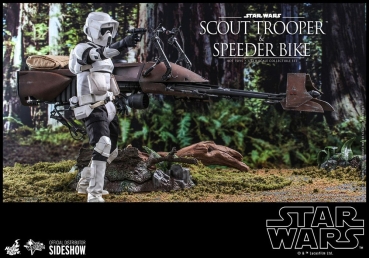 |HOT TOYS -Star Wars Episode VI - Scout Trooper & Speeder Bike