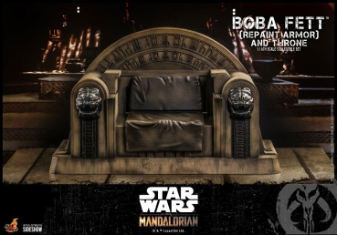 |HOT TOYS - The Mandalorian - Boba Fett (Repaint Armor) and Throne