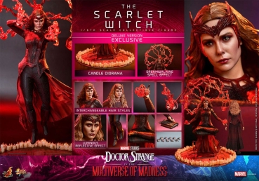 |HOT TOYS - Doctor Strange in the Multiverse of Madness - 1/6 -The Scarlet Witch - Deluxe Version