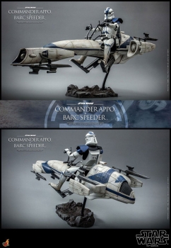 |HOT TOYS - Star Wars - The Clone Wars - 1/6 - Commander Appo & BARC Speeder