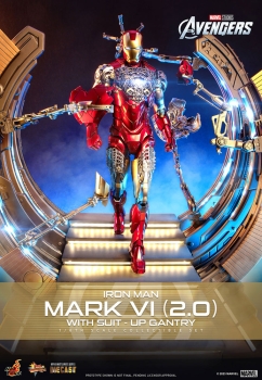 |HOT TOYS - Marvel's The Avengers - Diecast - 1/6 - Iron Man - Mark VI (2.0) mit Suit-Up Gantry