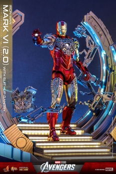 |HOT TOYS - Marvel's The Avengers - Diecast - 1/6 - Iron Man - Mark VI (2.0) mit Suit-Up Gantry
