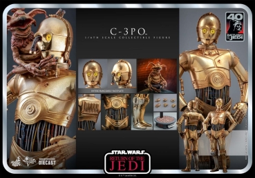 |HOT TOYS - Star Wars - Episode VI - 40th Anniversary - 1/6 - C-3PO