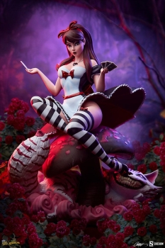 |SIDESHOW - Fairytale Fantasies Collection Statue - Alice in Wonderland - Game of Hearts Edition