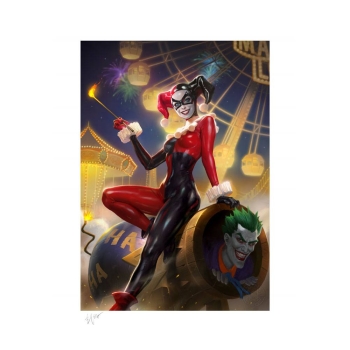 DC Comics Kunstdruck Harley Quinn & The Joker