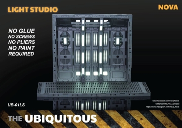 Ubiquitous Actionfiguren Diorama Case mit Beleuchtung LS Edition