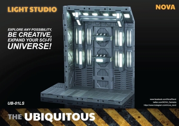 Ubiquitous Actionfiguren Diorama Case mit Beleuchtung LS Edition
