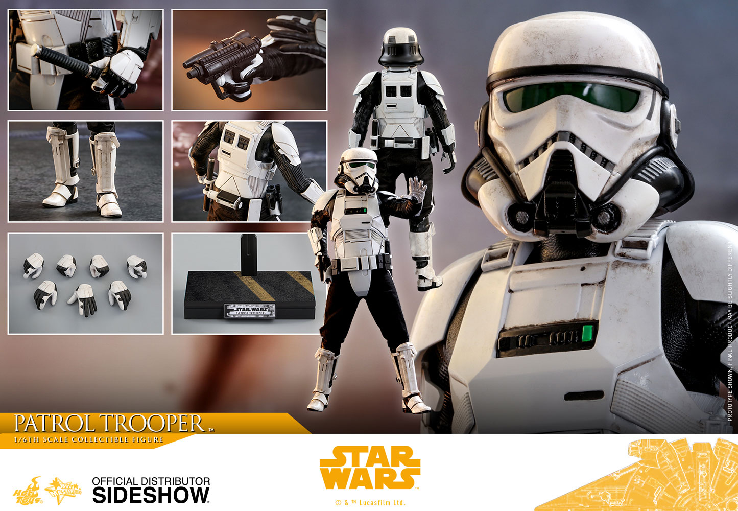 Hot Toys Figura Patrol Trooper 30 cm Han Solo: Una Historia de Star Wars Escala 1:6 Movie Masterpiece 