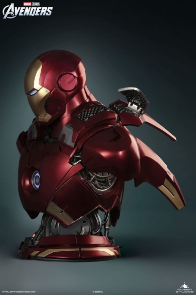 |Queen Studios - IRON MAN MARK 7 BÜSTE - LIFESIZE