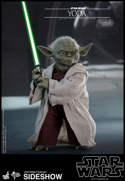 Star Wars Episode II Movie Masterpiece Actionfigur 1/6 Yoda 14 cm