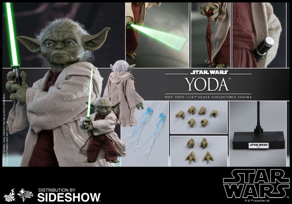 Star Wars Episode II Movie Masterpiece Actionfigur 1/6 Yoda 14 cm