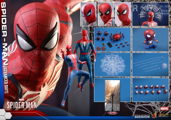 Marvel's Spider-Man Videogame Masterpiece Actionfigur 1/6 Spider-Man Advanced Suit 30 cm