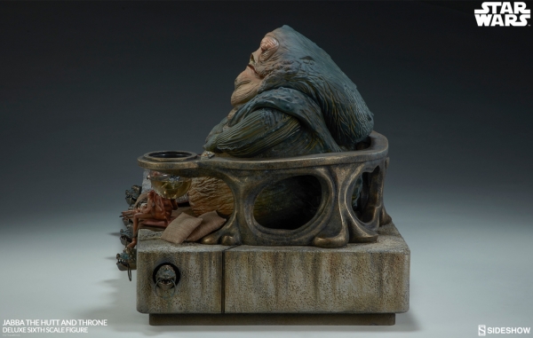 Star Wars Episode VI Actionfigur 1/6 Jabba the Hutt & Throne Deluxe 34 cm