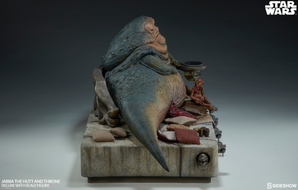 Star Wars Episode VI Actionfigur 1/6 Jabba the Hutt & Throne Deluxe 34 cm