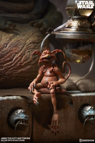 Star Wars Episode VI Actionfigur 1/6 Jabba the Hutt & Throne Deluxe 34 cm
