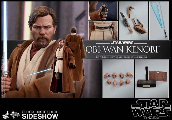 Star Wars Episode III Movie Masterpiece Actionfigur 1/6 Obi-Wan Kenobi 30 cm