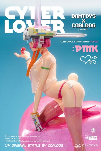 DAMTOYS Coal Dog Series Statue 1/4 Cyberlover: Pink