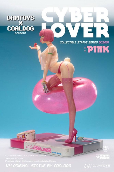 DAMTOYS Coal Dog Series Statue 1/4 Cyberlover: Pink
