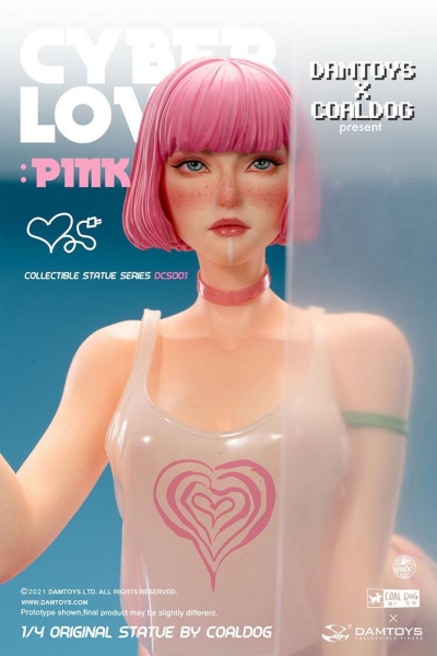 DAMTOYS Coal Dog Series Statue 1/4 Cyberlover: Pink