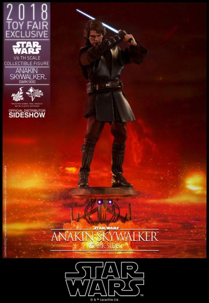 Star Wars Episode III MMS Actionfigur 1/6 Anakin Skywalker Dark Side 2018 Toy Fair Exclusive 31 cm