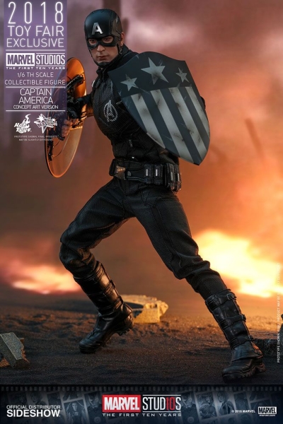 Marvel MMS Actionfigur 1/6 Captain America Concept Art 2018 Toy Fair Exclusive 31 cm