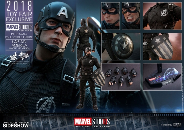 Marvel MMS Actionfigur 1/6 Captain America Concept Art 2018 Toy Fair Exclusive 31 cm