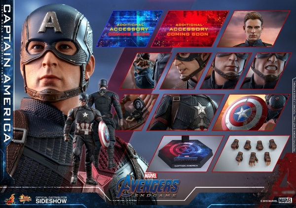 HOT TOYS | Avengers: Endgame Movie Masterpiece Actionfigur 1/6 Captain America 31 cm
