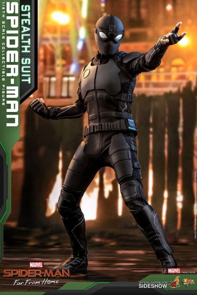 HOT TOYS | Spider-Man: Far From Home Movie Masterpiece Actionfigur 1/6 Spider-Man (Stealth Suit) 29 cm