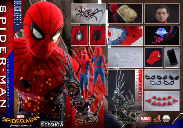 HOT TOYS | Spider-Man: Homecoming Quarter Scale Series Actionfigur 1/4 Spider-Man Deluxe Version 44 cm
