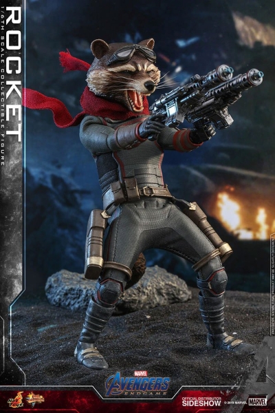 HOT TOYS | Avengers: Endgame Movie Masterpiece Actionfigur 1/6 Rocket 16 cm