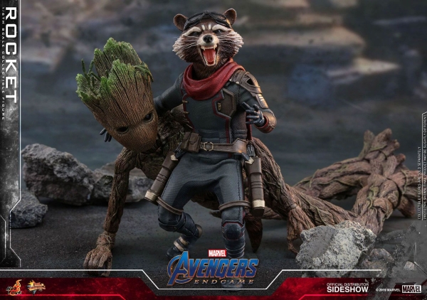 HOT TOYS | Avengers: Endgame Movie Masterpiece Actionfigur 1/6 Rocket 16 cm