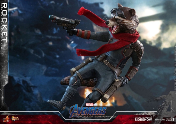 HOT TOYS | Avengers: Endgame Movie Masterpiece Actionfigur 1/6 Rocket 16 cm