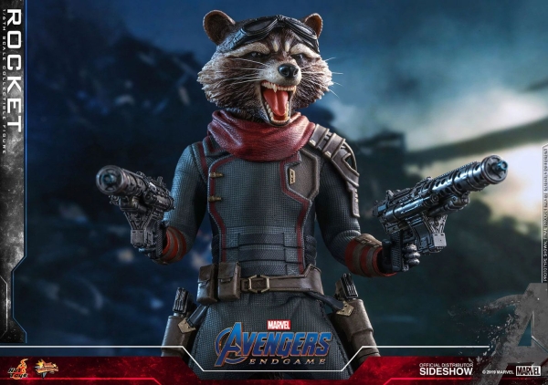 HOT TOYS | Avengers: Endgame Movie Masterpiece Actionfigur 1/6 Rocket 16 cm