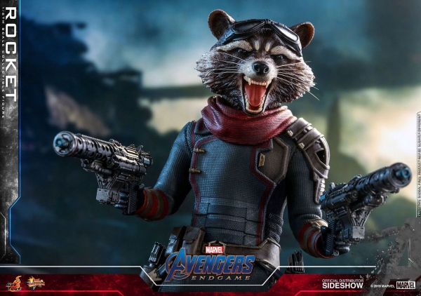 HOT TOYS | Avengers: Endgame Movie Masterpiece Actionfigur 1/6 Rocket 16 cm