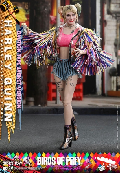 |HOT TOYS - Birds of Prey - Movie Masterpiece Actionfigur 1/6 -  Harley Quinn - (Caution Tape Jacket Version)