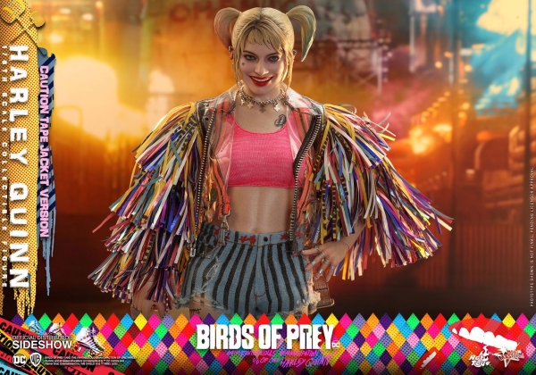 |HOT TOYS - Birds of Prey - Movie Masterpiece Actionfigur 1/6 -  Harley Quinn - (Caution Tape Jacket Version)