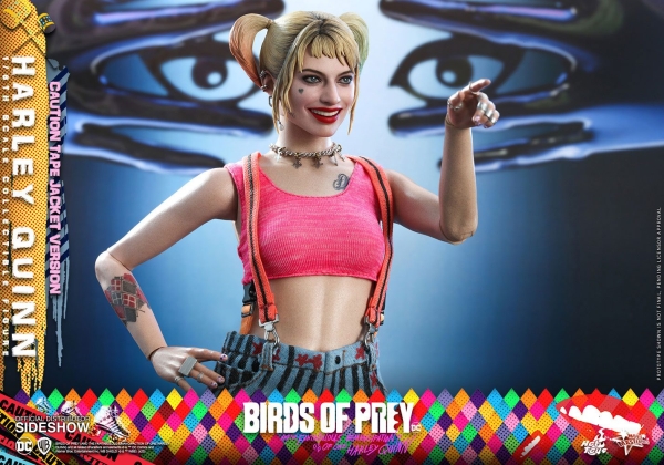 |HOT TOYS - Birds of Prey - Movie Masterpiece Actionfigur 1/6 -  Harley Quinn - (Caution Tape Jacket Version)