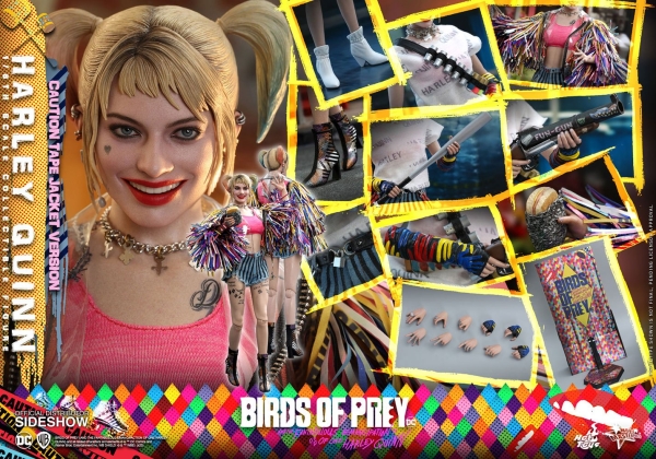 |HOT TOYS - Birds of Prey - Movie Masterpiece Actionfigur 1/6 -  Harley Quinn - (Caution Tape Jacket Version)