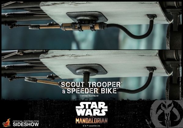 |HOT TOYS - Star Wars - The Mandalorian - Scout Trooper & Speeder Bike